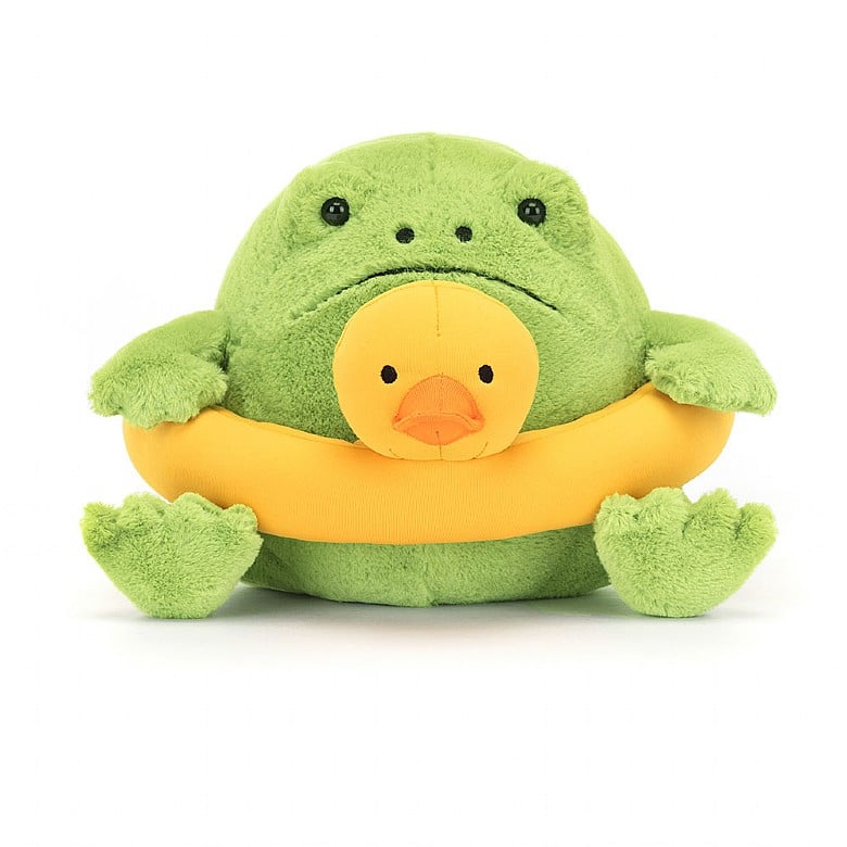 Jellycat Ricky Rain Frog with Rubber Ring